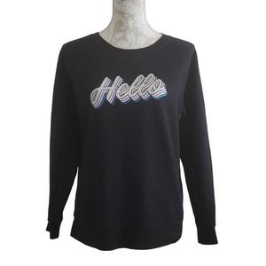 Old Navy Glitter Hello Sweatshirt M
